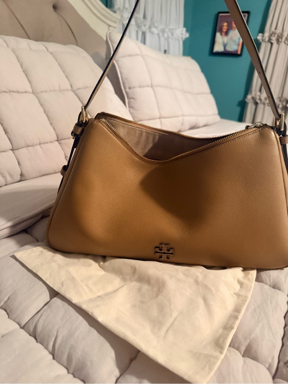 Tory Burch Thea Zip Top Shoulder Bag